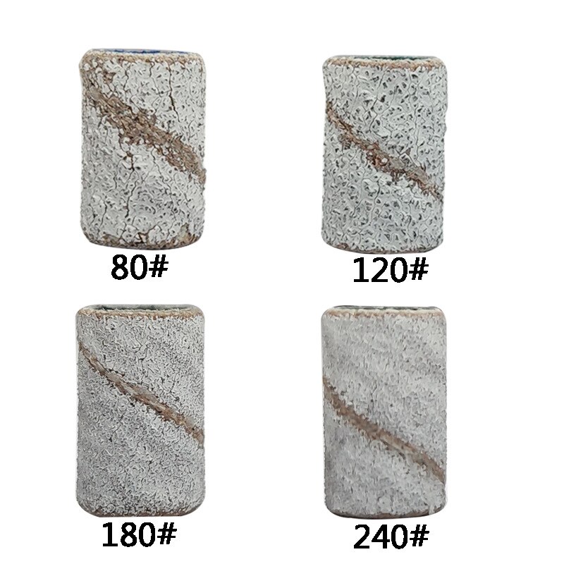 120#240# Machine Nail Drill Bits Zebra Sanding Bands Foot Care Polishing Manicure Gel Polish Remover Replacement Tools Cutter