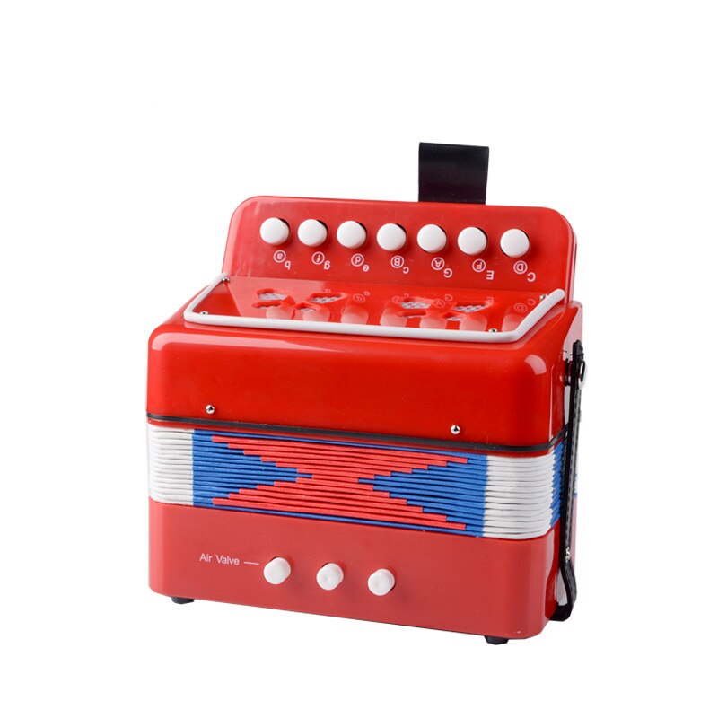 freundlicher freundlicher 7 Schlüssel 2 Bass Akkordeon 10 Farbe Pädagogisches Musical Instrument Rhythmus Band Spielzeug: verrotten