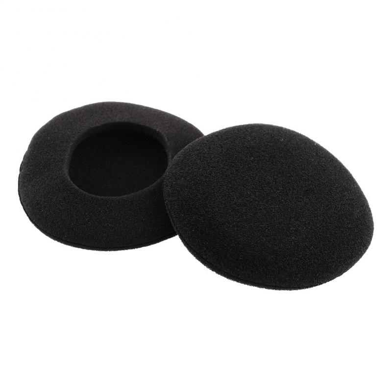 35/40M/45/50/55/60/65 Mm Hoofdtelefoon Vervanging Black Soft foam Pad Oor Pad Spons In-Ear Oortelefoon Cover Oortelefoon Accessoires