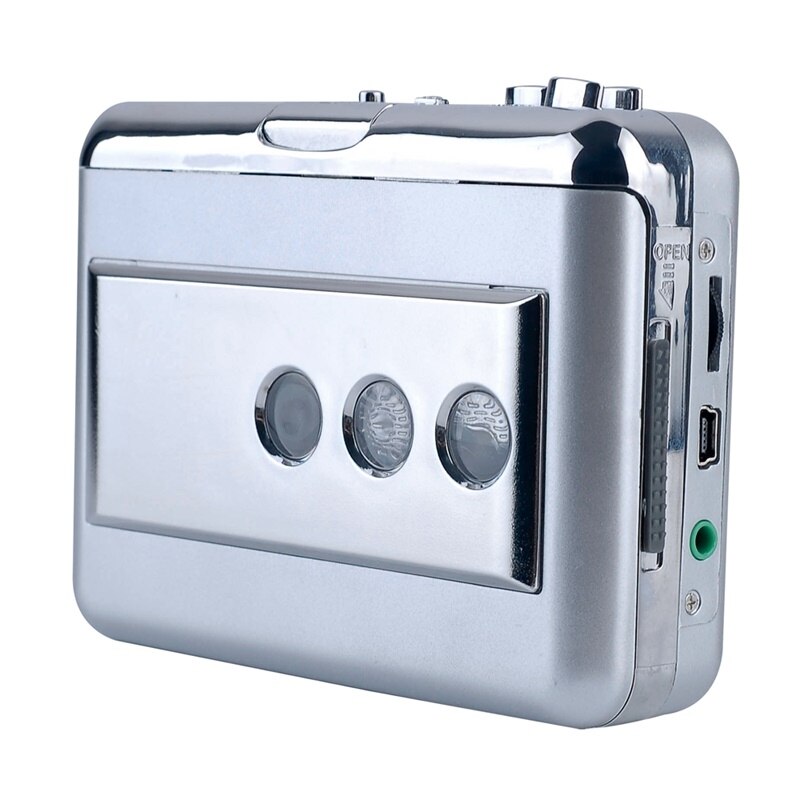 Y & H Ezcap218B 256Mb Tape Om MP3 Converter Usb Cassette Speler Met Phono Ingang (Zilver)