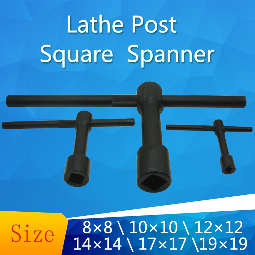 Milling Lathe Accessories Circular Ended Wrench Toll-Post Wrench Square Inserted Handle Box Wrench Impact Square Socket Wrench