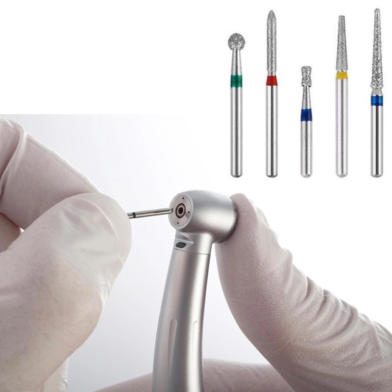 TC/SF Serie Dental Diamant FG 1,6mm Bohrer High Speed Runde Kopf Bur 10 teile/paket