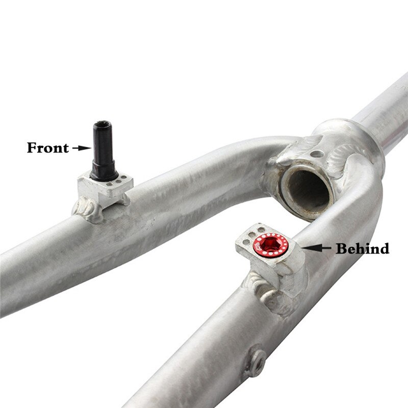 Mountain Bike Brake Screw Nut Aluminum Alloy V Brake Screw M10 Ultra-light Installation Head Cap Bolts Nuts Turn Buckle 4 Pcs