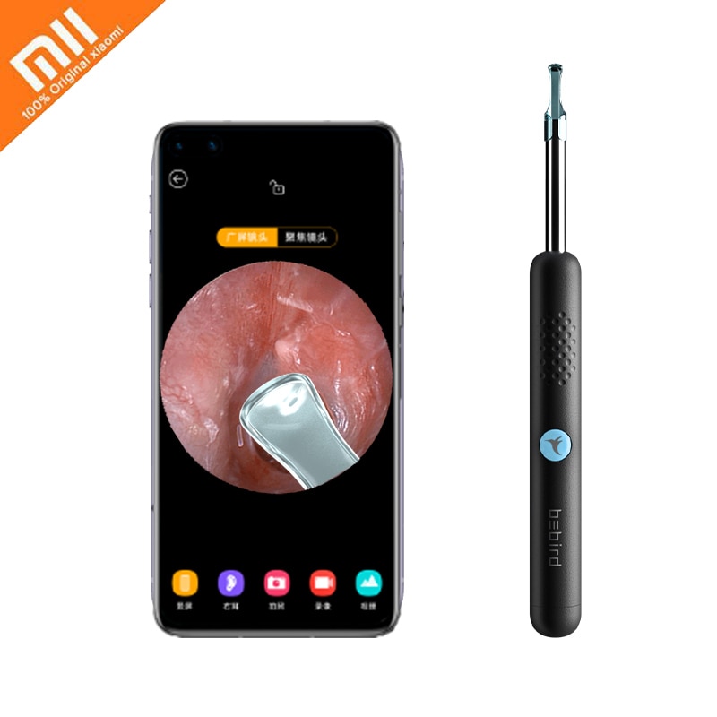 Xiaomi bebird  r1 trådløs intelligent visuel ørestik øreplukker 300w højpræcision endoskop minikamera otoskop boreskop