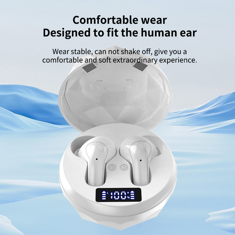 ENC Bluetooth Earbuds Active Noise Cancelling 5.4 Wireless In Ear Buds sports Portable Gaming Headphone Built-in Microphon