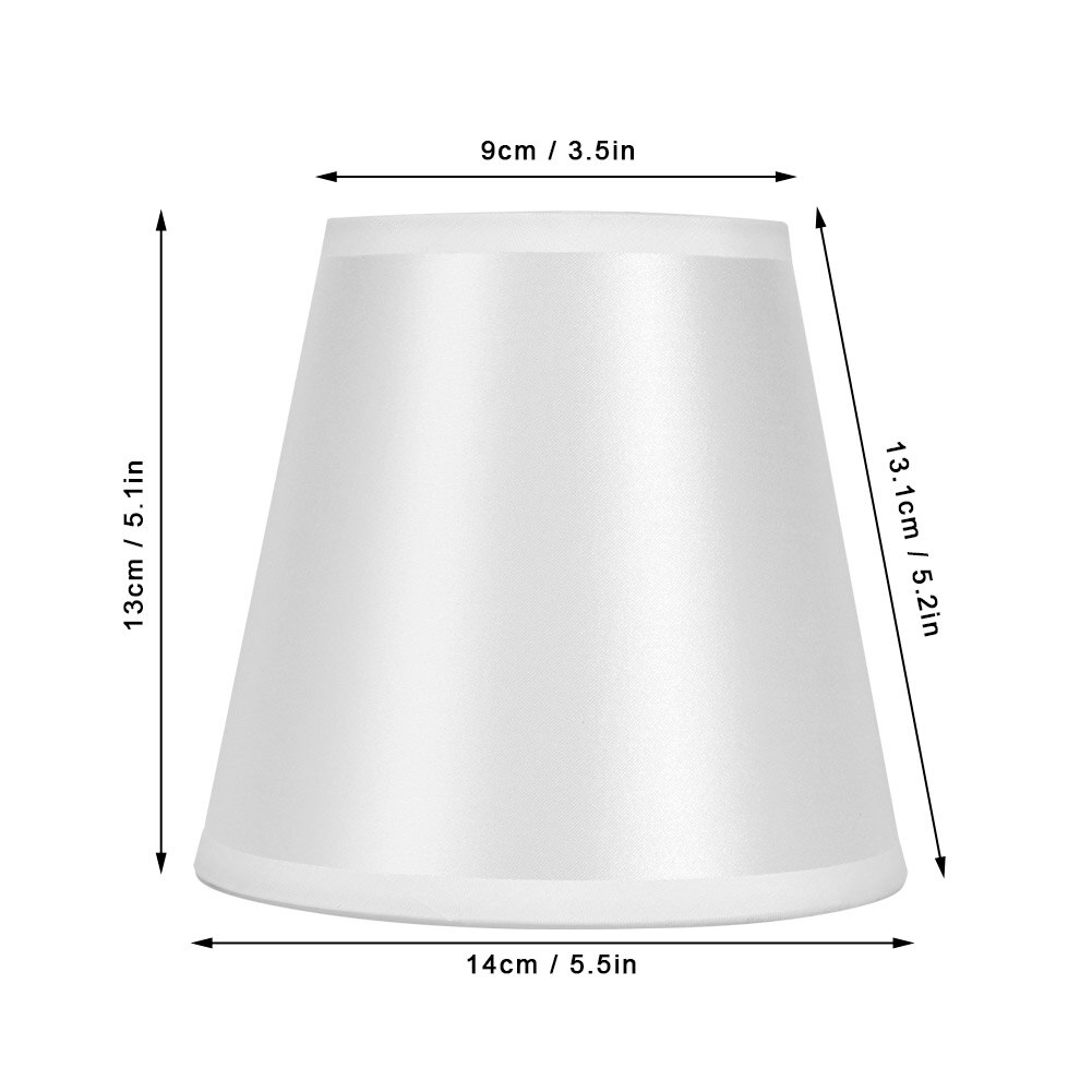6Pcs Metal+Cloth+PVC Nordic Modern Fabric Lampshade For E14 Chandelier Wall Lamp For Home Bedroom Decoration