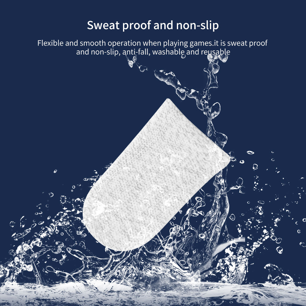 2 pièces respirant jeu contrôleur doigt couverture anti-transpiration jeu doigt gants anti-rayures manchon sensible Mobile écran tactile