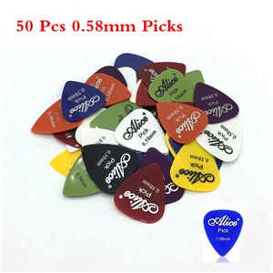 20/50 Stks/set Elektrische Gitaar Pick Akoestische Muziek Picks Plectrum 0.58/0.71/0.81/0.96/1.20 /1.50 Mm Dikte Gitaar Accessoires: 50Pcs 0.58mm
