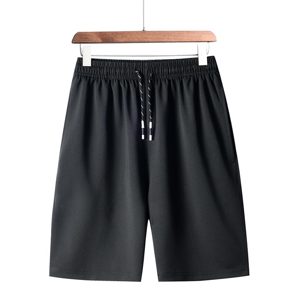 Mannen Rechte Mid Losse Sport Broek Elastische Taille Zomer Casual Dunne Sneldrogende Strand Broek Plus Size Casual broek