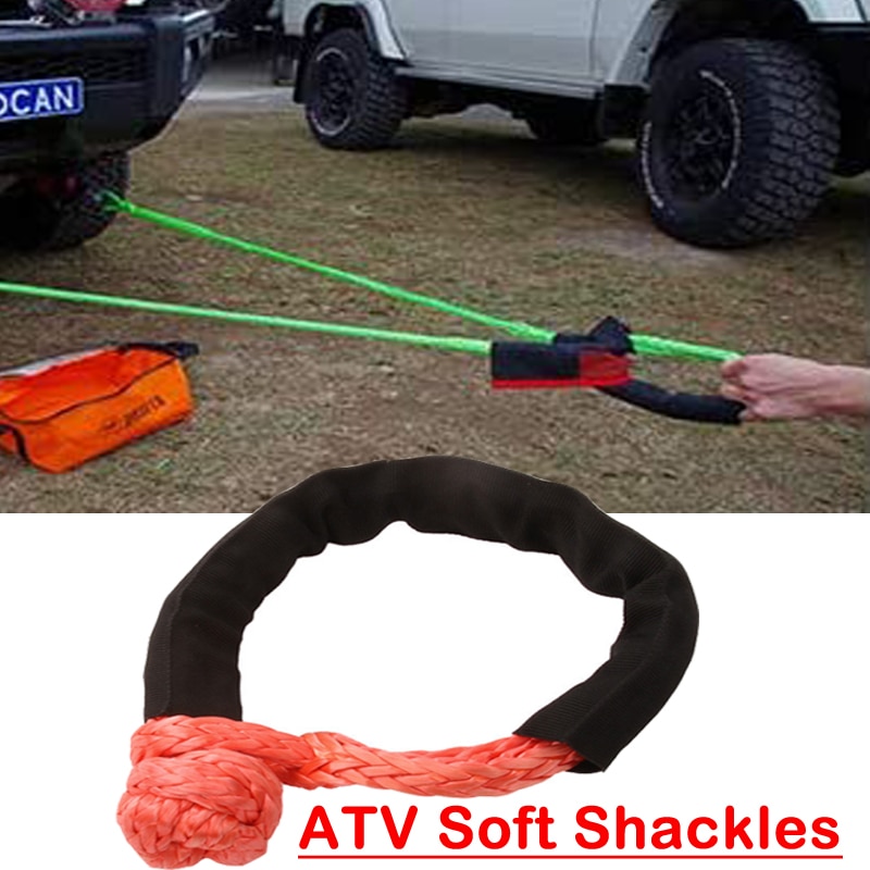 15mmSoft Fesseln, ATV Winde Schäkel für Auto Teile, Synthetische Winde Kabel, Kevlar Seil Schäkel