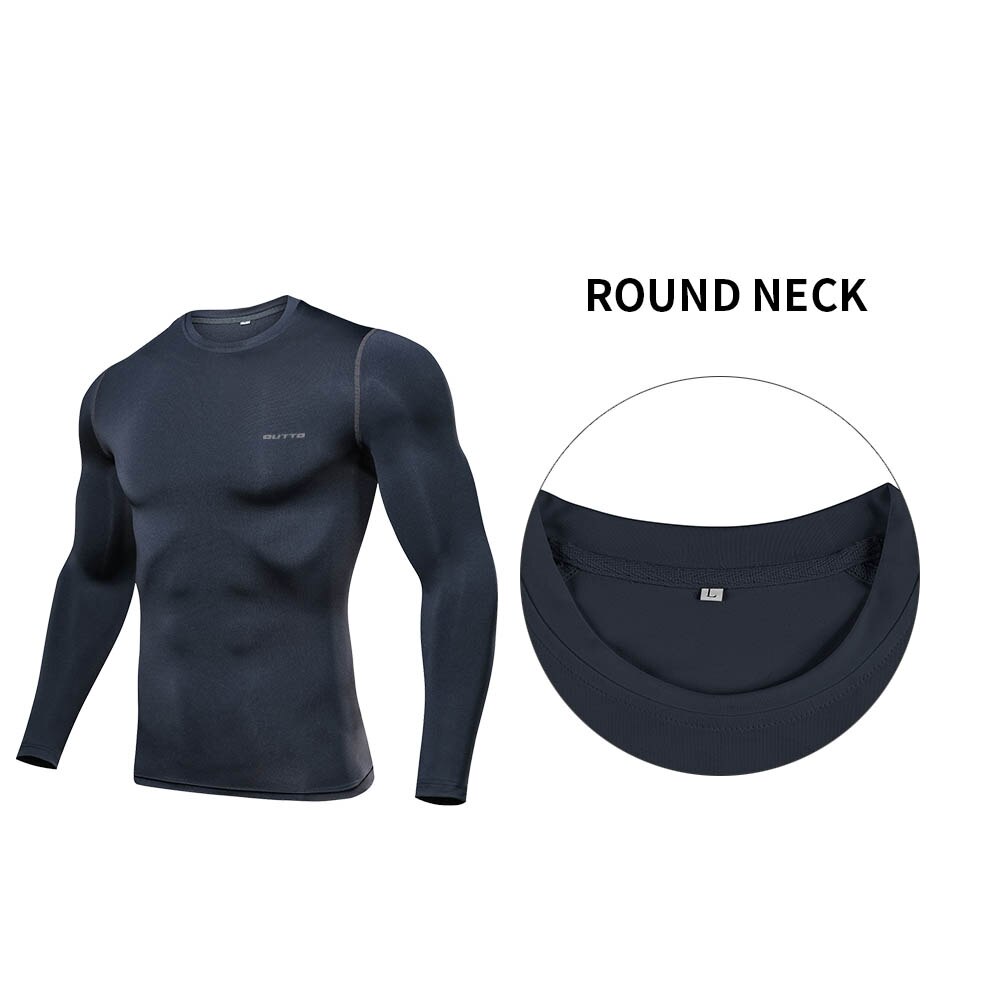 Outto hombres de ciclismo capas de la Base de manga larga de compresión de secado rápido Fitness correr ropa interior de bicicleta