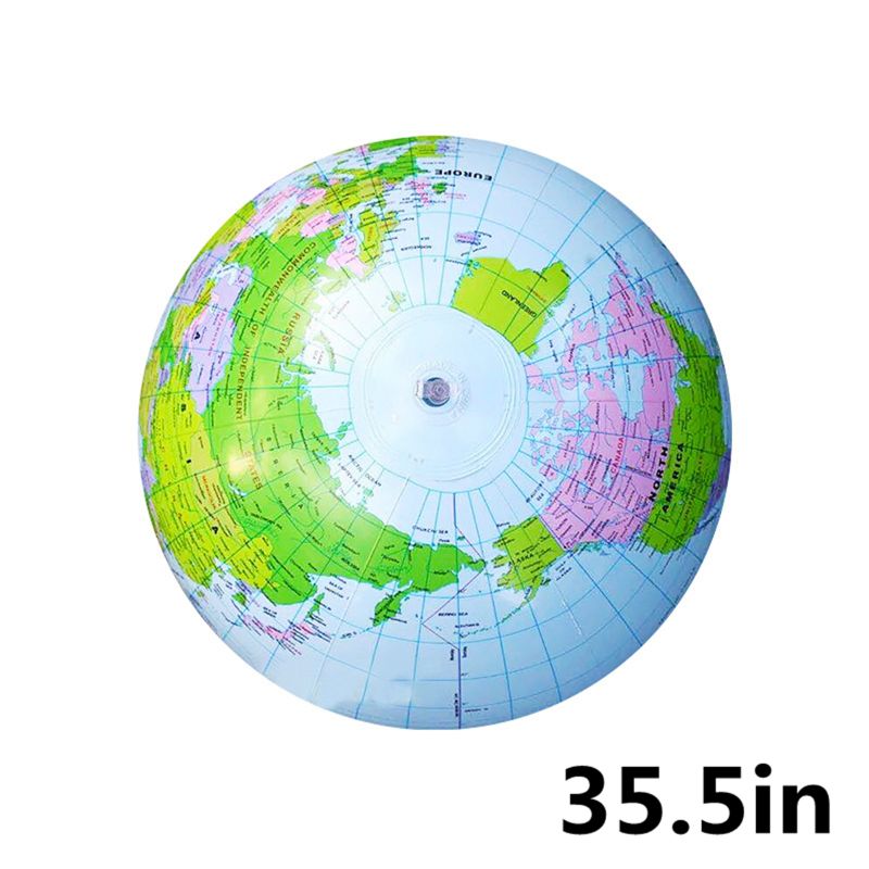 Jumbo oppustelig klode 90cm tidlige uddannelsesmæssige oppustelige jord verdens geografi