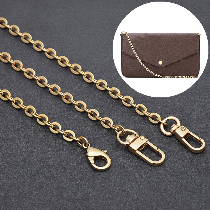 Metalowy łańcuszek do torby Damski pasek do torby na ramię Crossbody Dostosowany uchwyt do torebki Wymiana torebki Łańcuszek do torby Akcesoria do łańcuszka