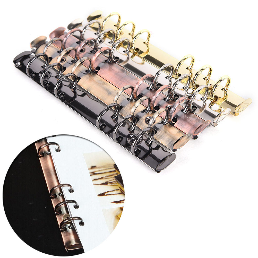 Retro stainless steel Metal binder loose paper with ,