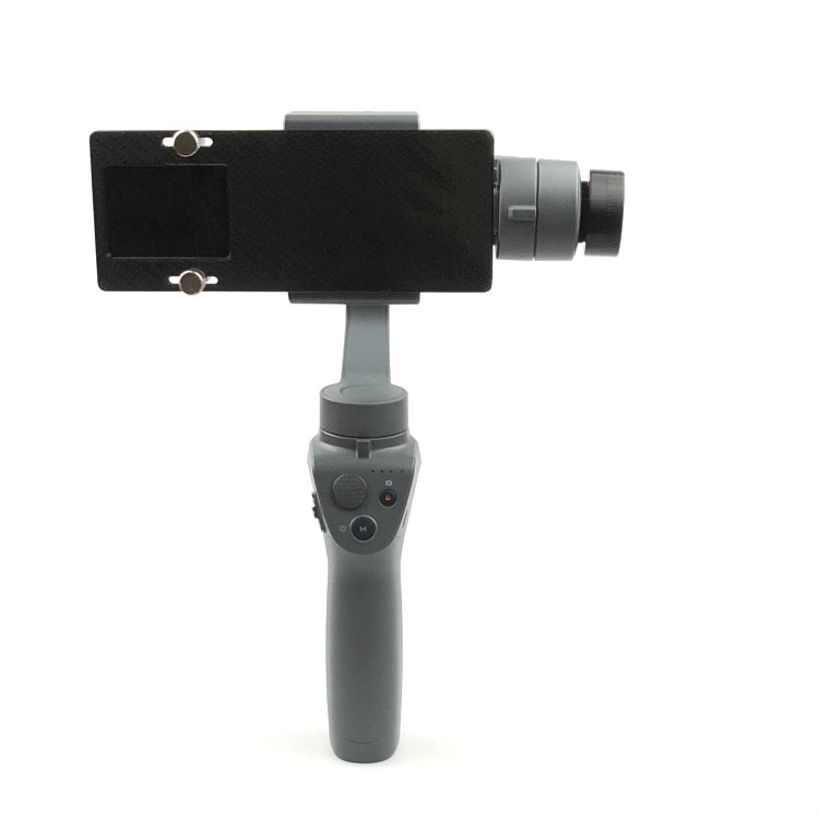 Gopro Hero 4/5/6/7/8 XiaoYi DJI OSMO Action móvil 1 2, soporte de montaje de cámara, adaptador de placa de Clip, soporte de agarre de cardán Stablizer