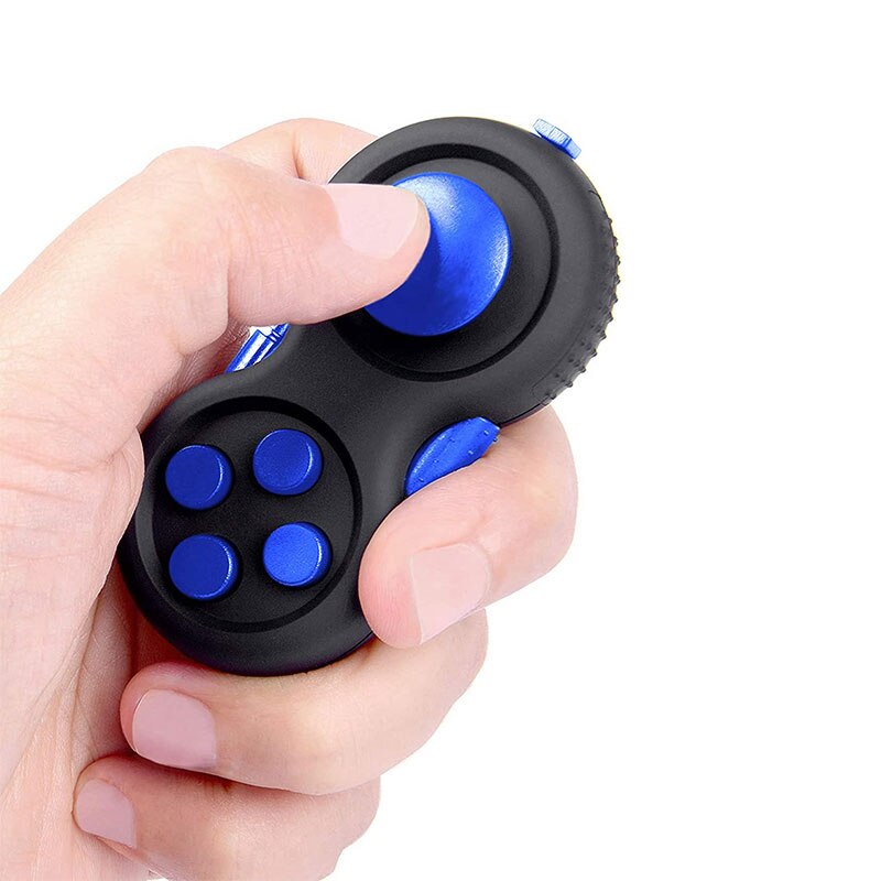 Tianta Fidget Pad Antistress Speelgoed Stress Volwassenen Handvat Speelgoed Squeeze Fun Bureau Decompressie Kids Kinderen Interactief Spel: Blue