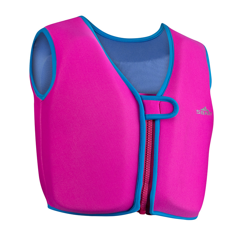 SBART Kids Zwemvest Hoge Drijfvermogen Neopreen Jas voor Kinderen Veiligheid Water Sport Drijvende Zwemmen Pak Peuter Jongens Meisjes J: Pink / XL