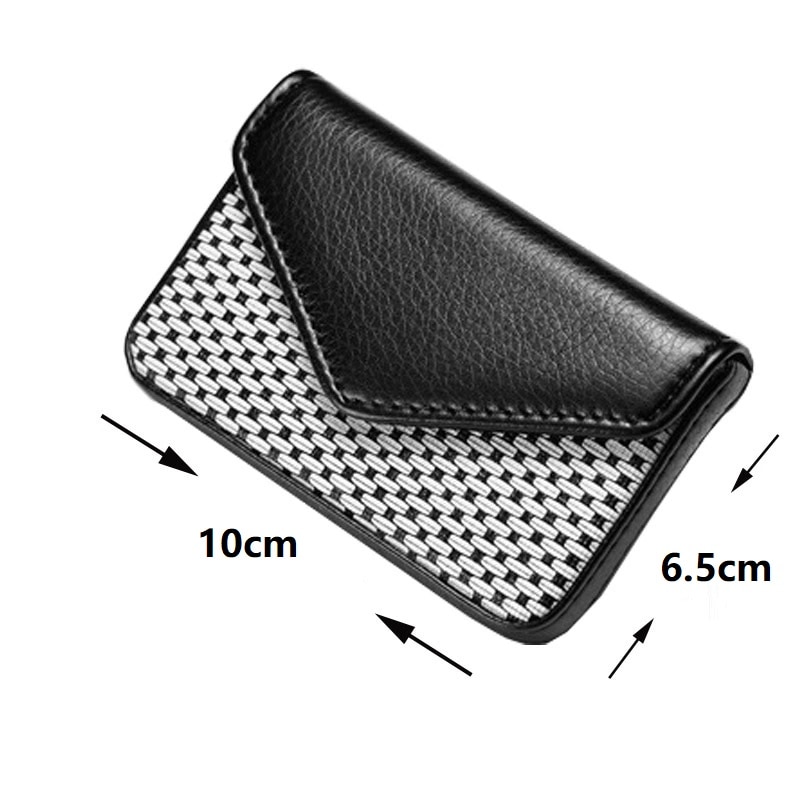 Porte-carte en cuir PU porte-carte d'affaires pour femme banque et crédit porte-carte Rfid portefeuille Auto Documents porte-cartes