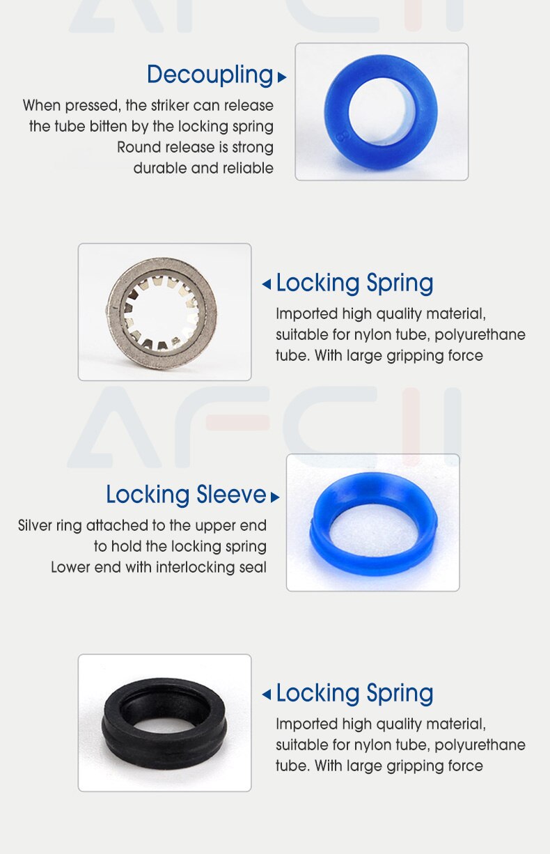 50pcs 100pcs PU Air Pneumatic Fittings Hose Connector PU4 PU6 PU8 PU10 PU12 PU14 PU16