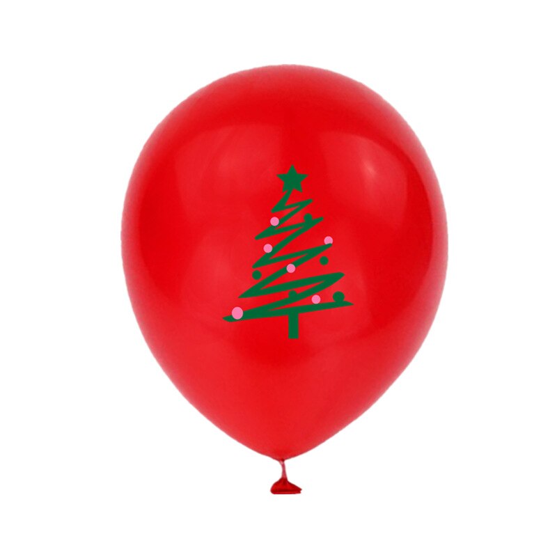 2 stk / sæt glædelig jul balloner krans rød grøn diy ballon kæde helium rund folie slik globos julemanden slik sukkerrør: 2