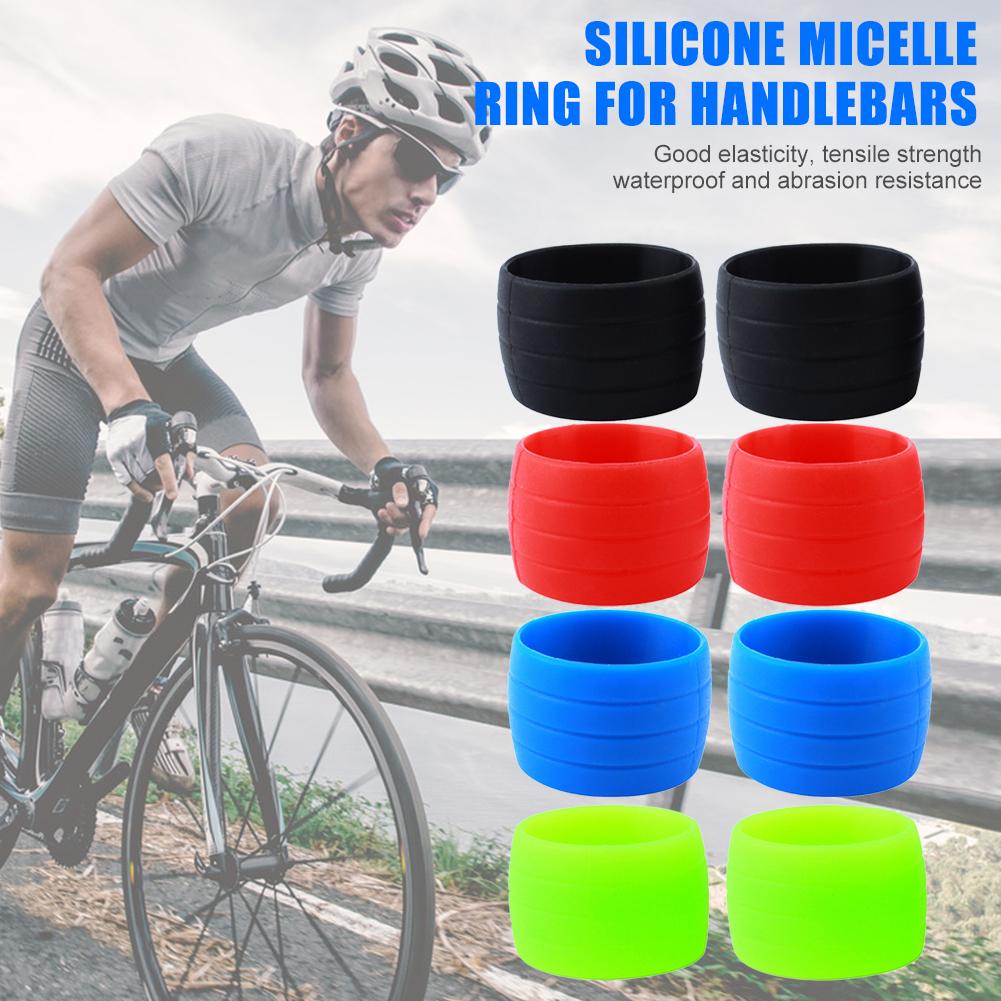 1 par de tapones de silicona para manillar de bicicleta, resistentes al agua y al desgaste, tapón de silicona para bicicleta de montaña y carretera