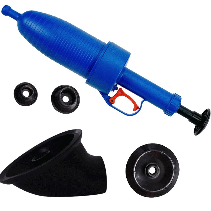 Air Power Drain Blaster High Pressure Powerful Manual Sink Plunger Opener Cleaner Pump for Bath Toilets Bathroom Shower Kitc