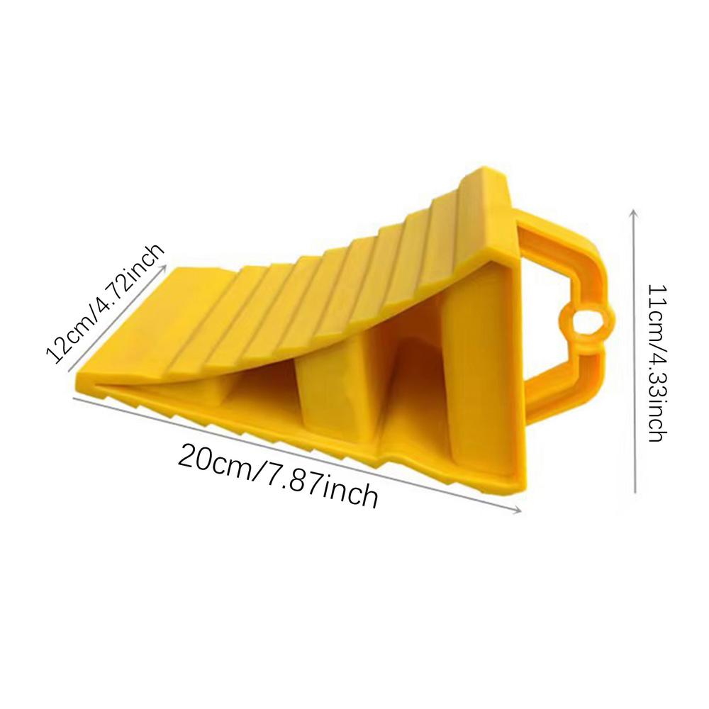 Car Trailer Wheel Chock with Handles Vehicle Truck Tire Stop Block Anti-slip Parking Wedges Car Stopper Wheel Alignment Block: Default Title