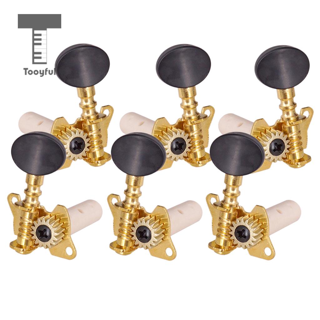 Tooyful 3 r 3l stemmechanieken snaar stemknoppen tuner ovale knop voor klassieke gitaar