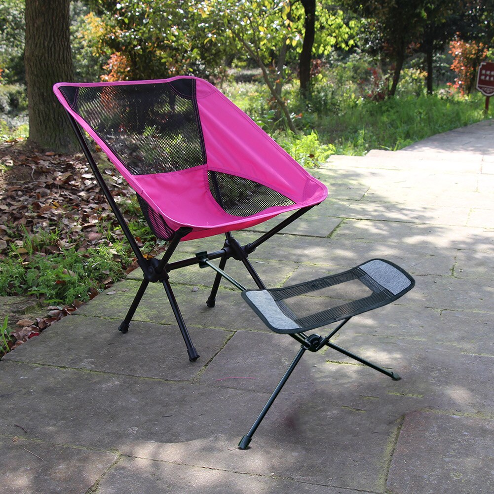 Portable repose-pieds pliant en plein air Camping plage pique-nique chaise pêche pied chaise repos tabouret gris lune chaise pliante repose-pieds