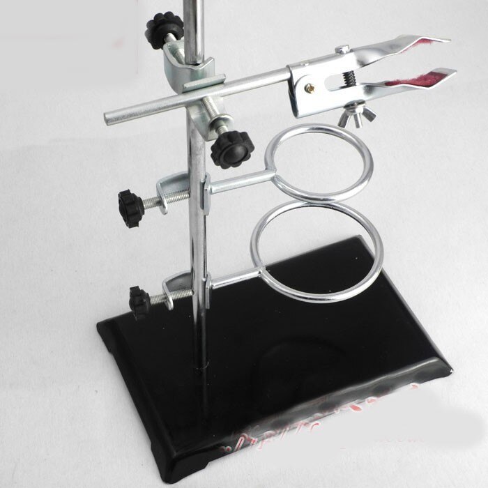 50cm retort stand iron stand with clamp clip laboratory ring stand educational equipment