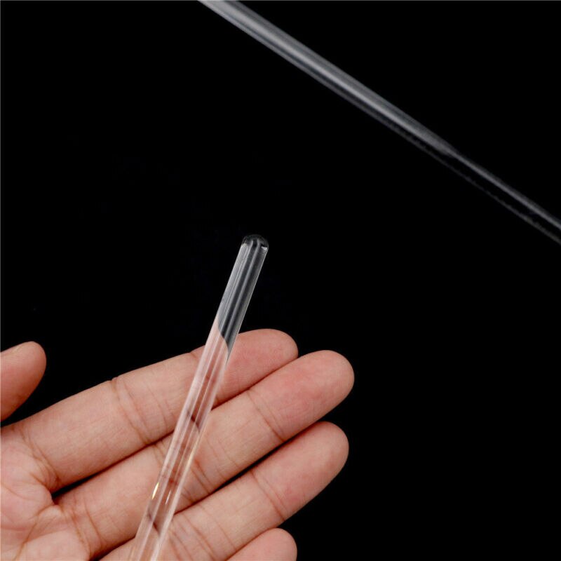 Agitador de vidrio para laboratorio, barra agitadora de vidrio transparente para laboratorio escolar, , 6x200mm, 2 uds.