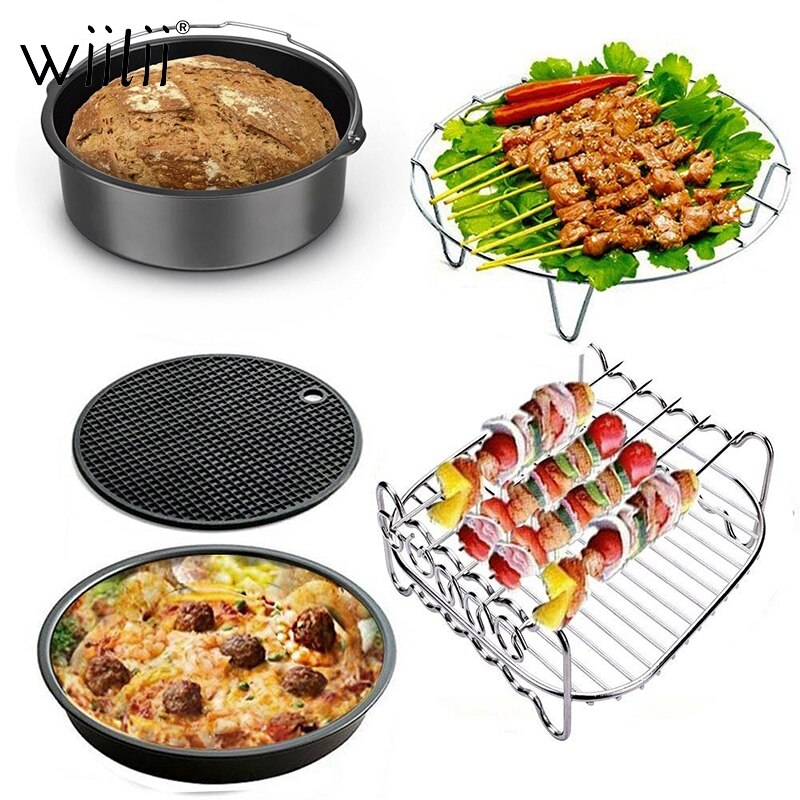 Wiilii 12Pcs 8 Inch Air Fryer Accessories Compatible For Deep Fryer Dash Oven Accessories Fit All Air Fryer