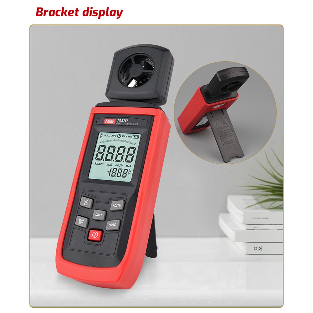 TA8161 Digital Anemometer High Precision Handheld Anemograph Wind Velocity Indicator Air Velocity Air Temperature Measurement