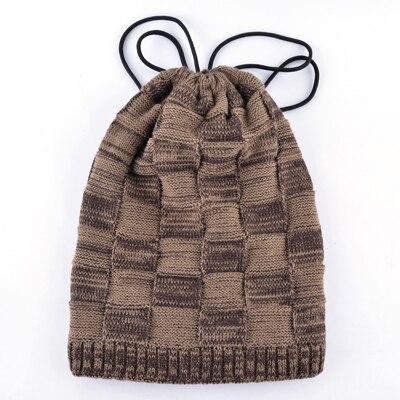 TQMSMY Sturmhaube knochen masken kappe männer Winter gestrickte wolle Hütte Multi-zweck hüte für männer mützen warm halten schal Kappen gorros: Kakifarbig