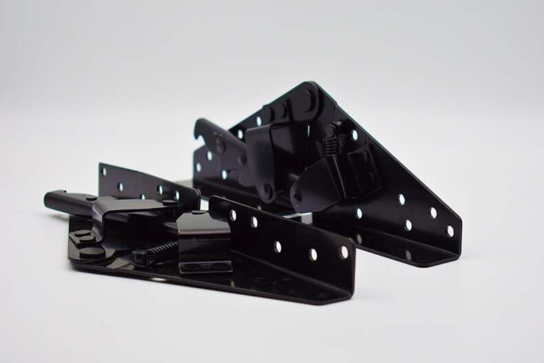 metal Steel Black Sofa Bed Bedding Furniture Adjustable 3-Position Angle Mechanism Hinge Hardware