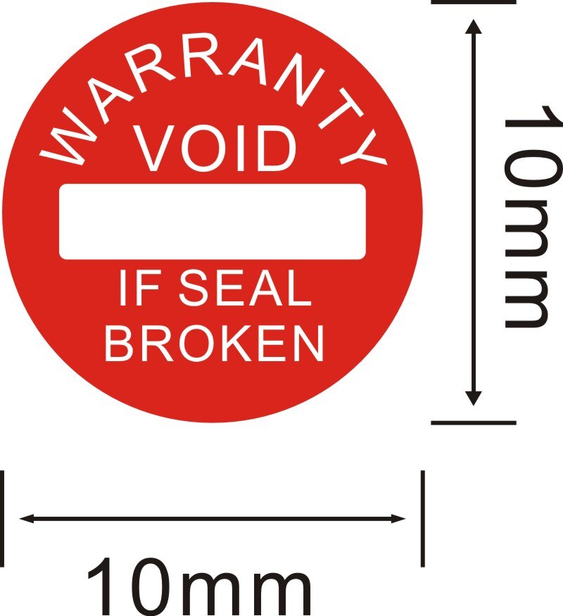Factory direct Warranty sealing label Security Protection sticker void If seal broken Damaged Shredded paper -2022: C