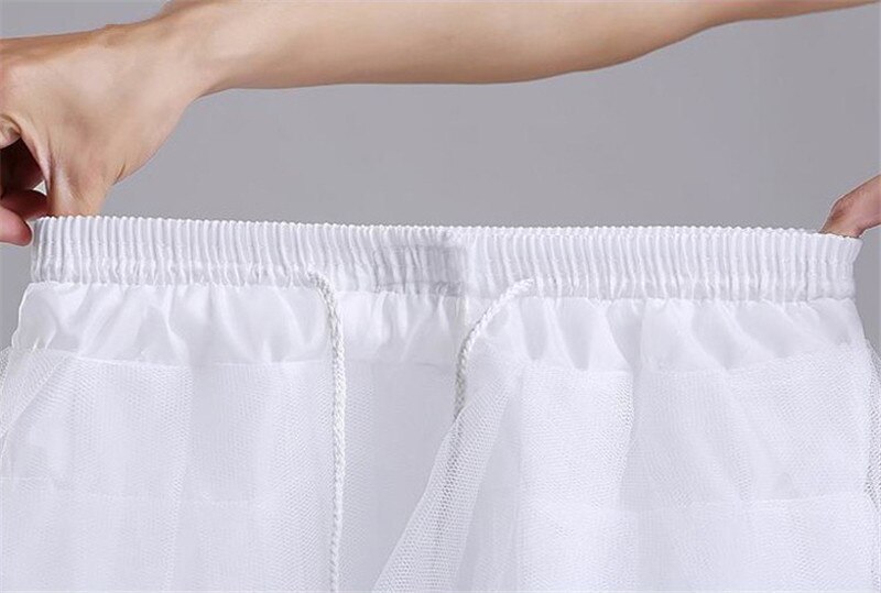 Jupon Crinoline Enfant Fille 2 Cerceaux - Tulle Court Volumineux Pour Robes De Ballet, Communion, Fille De Fleur Et Soirée