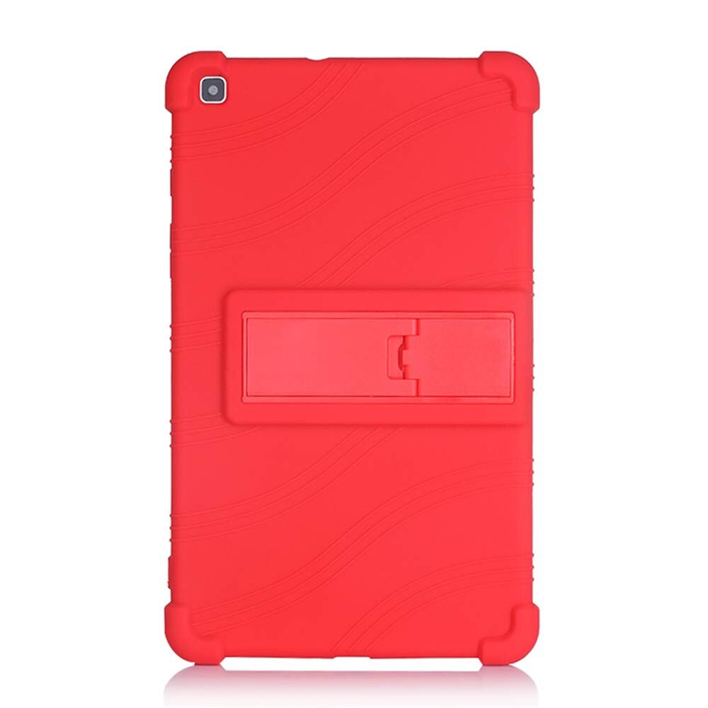 Child Shockproof Silicon Case For Samusng Galaxy Tab A 8.0 inch T290 SM-T290 T295 T297 Kickstand Tablet Shell Case Cover #S: red