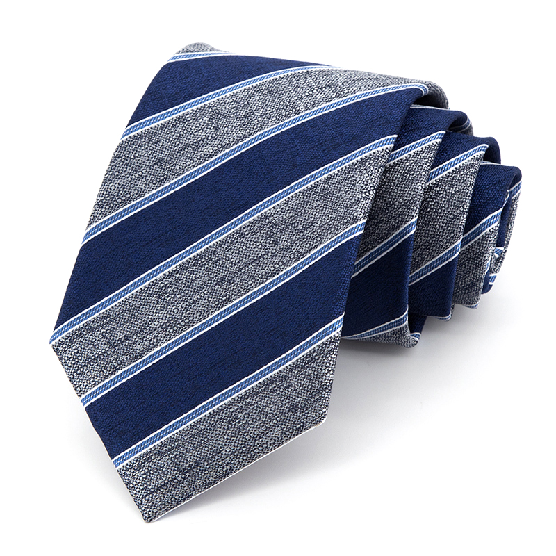 Jacquard 8CM Gentleman Tie Brand Formal Ties For Men Business Suit Work Necktie With Box: sky blue