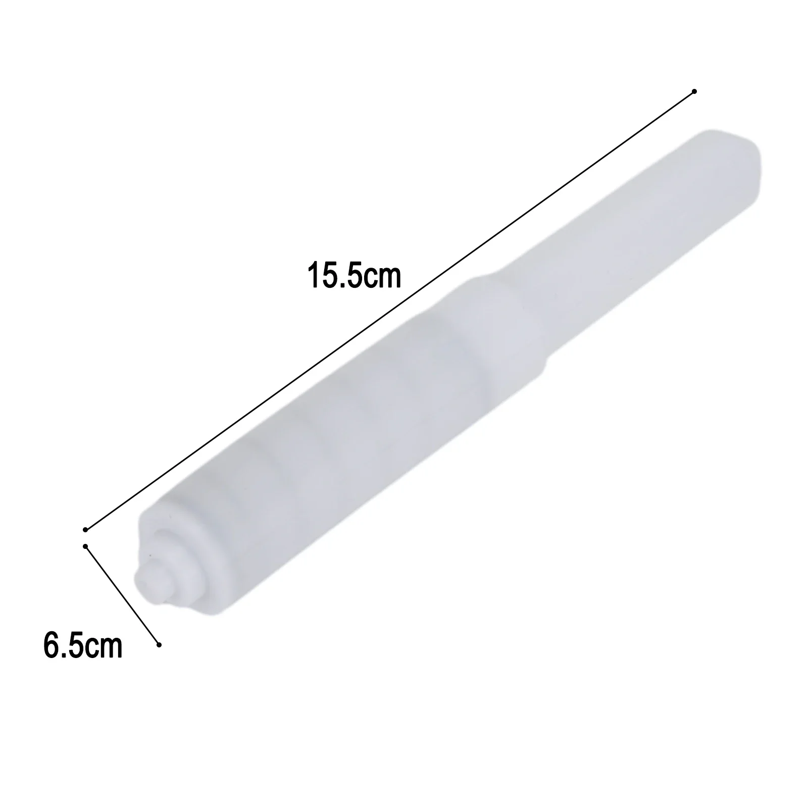 1/3 stk. toiletpapirholder hvid badeværelse toiletrulleholder fjederbelastet reserveindsatsholder plastik