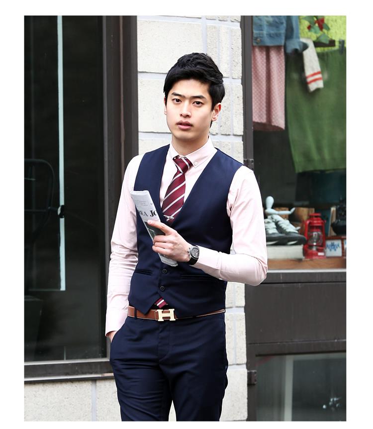 Mens suit vest Slim fit waistcoat black navy vest chalecos chaleco hombre traje mens dress waistcoats button vest formal