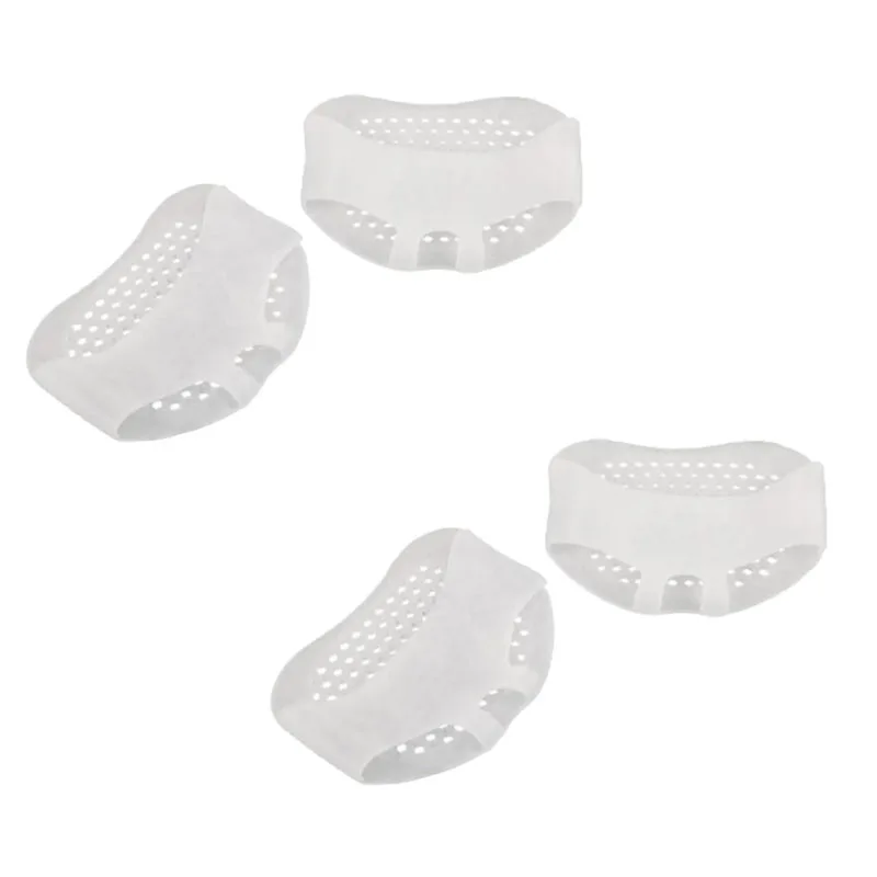 2/4/6/8 Stück Silikon-Schutzpolster Vorfuß-Gel-Pads Plantarfasziitis Fußschmerz-Linderungseinlagen Fußblasen-Pflegekissen: gold