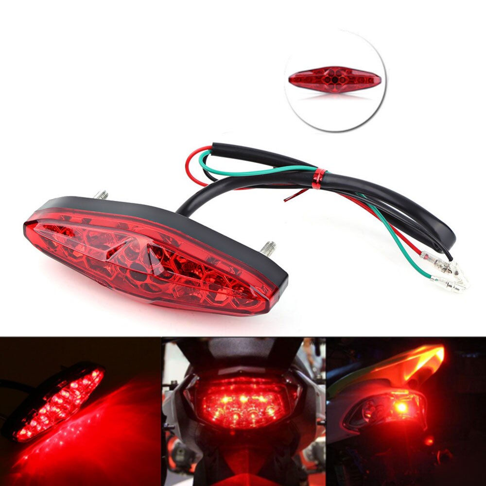 15 Led Motorfiets Achterlichten Stop Licht Lamp Achterlicht Achterlicht Remmen Licht Auto Accessoires Motorfiets Decoratieve Lamp