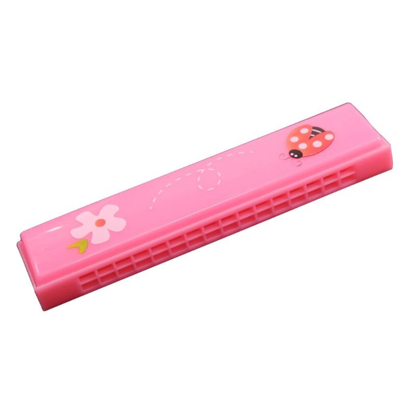 Dibujos Animados 16 agujeros Luminous Harmonica niños boca órgano con caja para chico: 1