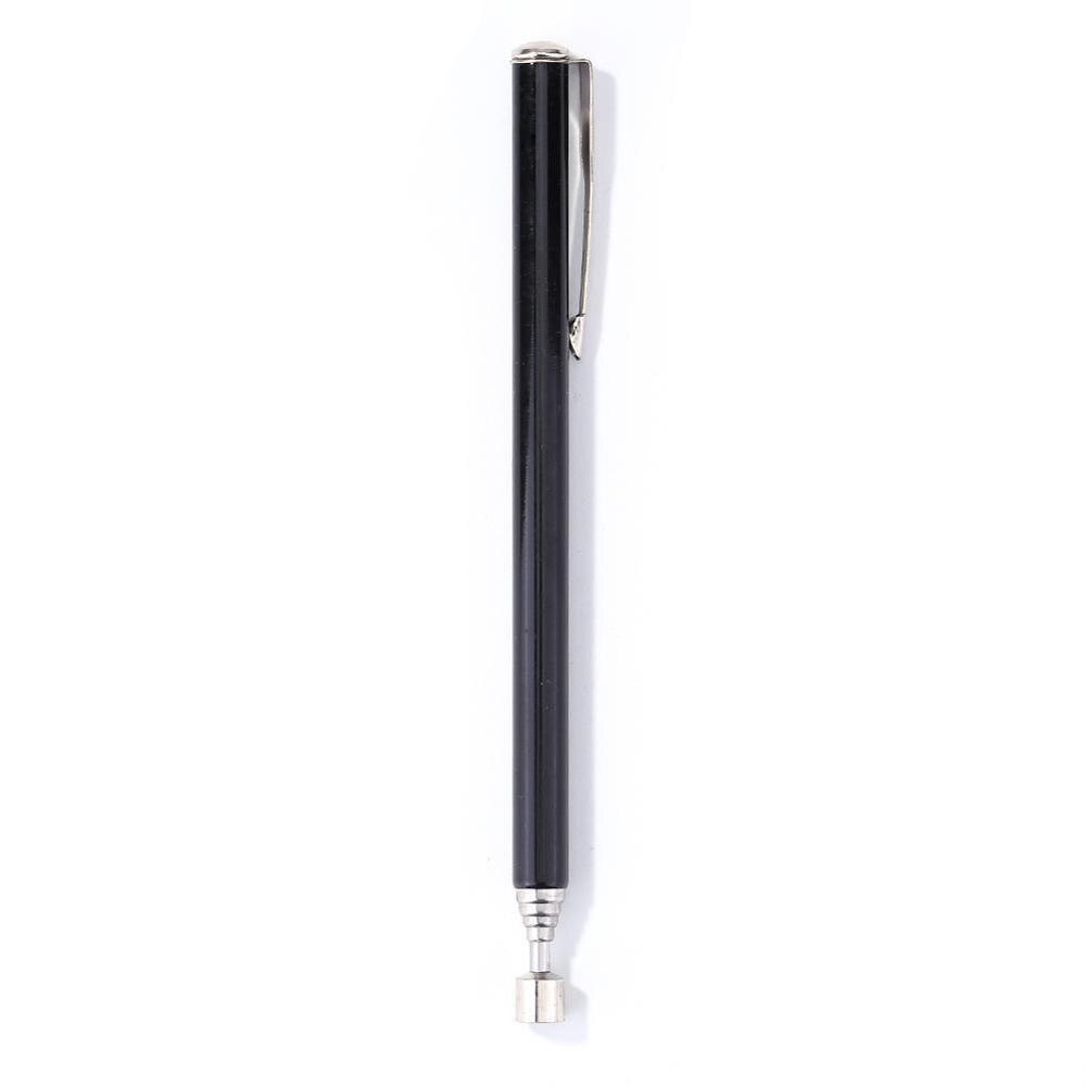 Herramienta de recogida magnética ajustable tornillos extensibles varilla de acero inoxidable varilla de recolección cromada telescópica portátil O6R2: black