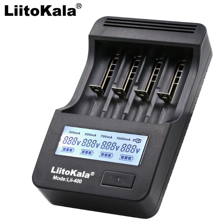 Liitokala Lii-500 Lii-402 Lii-202 Lii-100 Lii-400 wielofunkcyjne 18650 26650 21700 17355 18350 14500 AA ładowarka robić baterii AAA: Lii-400 tylko ładowarka