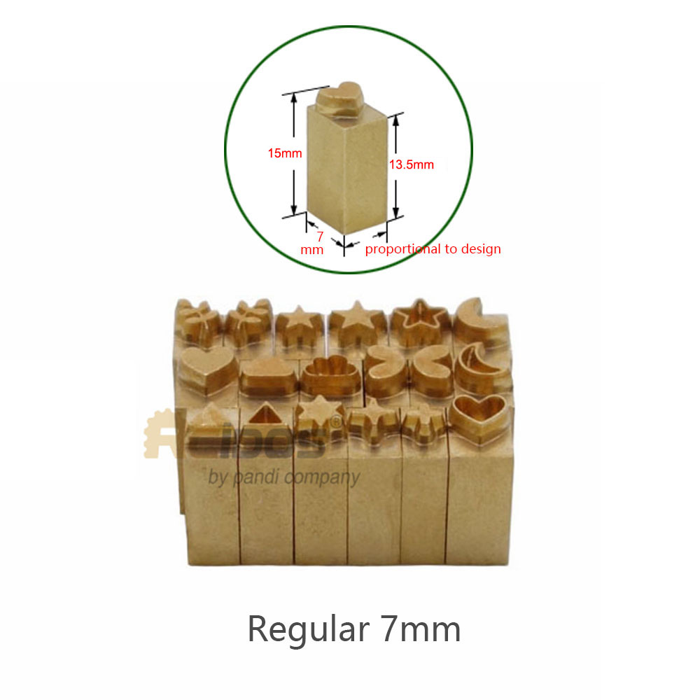 Rcidos messing cnc gravering folie stempling bogstaver, lille billede 18 stk/sæt, fit to movego stempel maskine: Fast