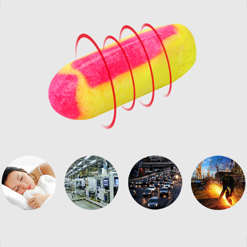 10 Pairs Soft Foam Gehoorbescherming Oordopjes Slapen Aid Ruisonderdrukking Travel Rest Noise Preventie Oordopjes Geluidsdichte