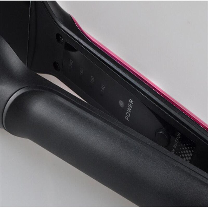 Electric 220v Anion Hair Straightener Flat Iron Fringe Curler Straightening Ceramic Coating Straighter Wand Styler