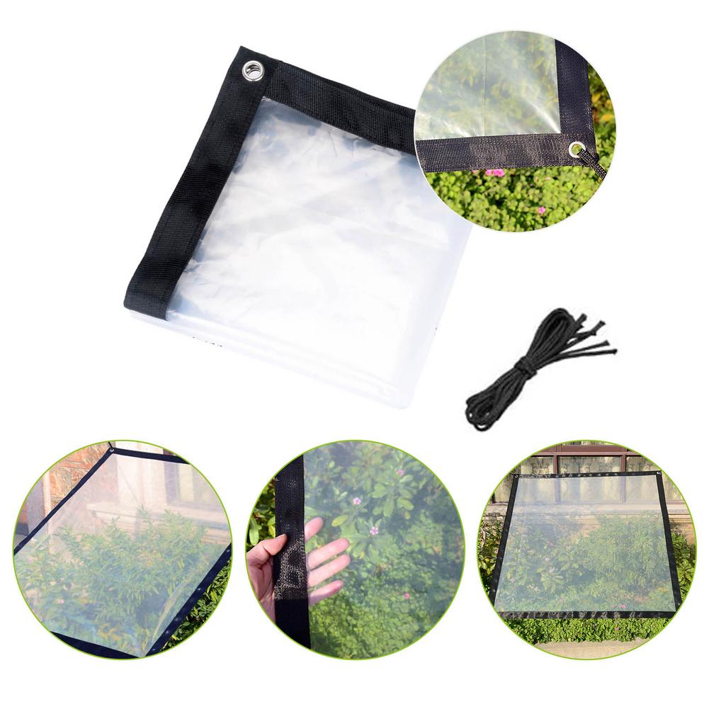 Clear Waterproof Cover Tarp PVC Rainproof Plastic Film Windshield For Garden Plant Anti-freezing Anti-bird Thick Windshield